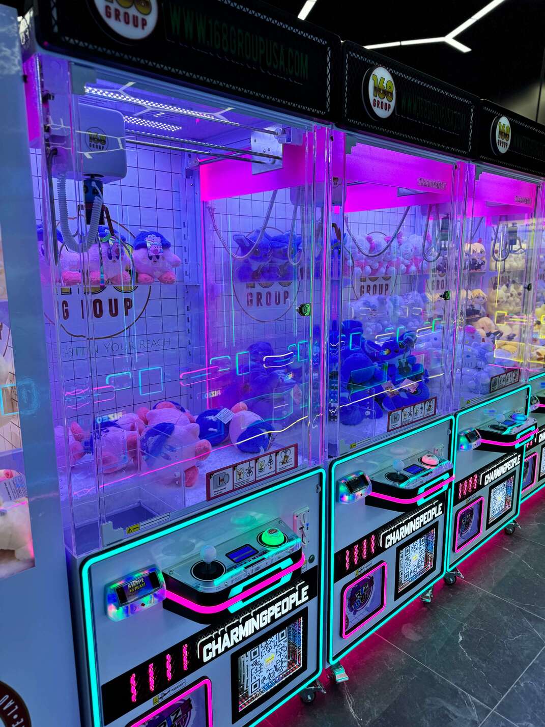 Claw machine prize wall