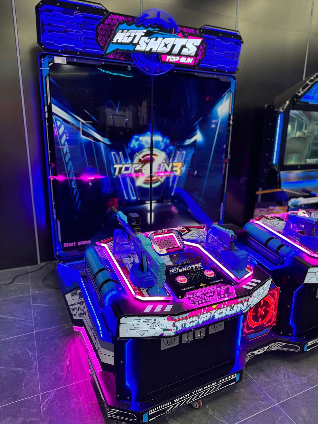 Lightgun shooter arcade cabinet