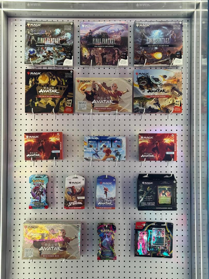 Trading card display wall